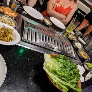 a group of people sitting at a table