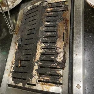 End result - the grill will be charred!