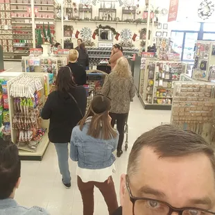 Why, why why?   All these people in line and No added registers open.  Always a wait.  Go if you have the time to wait