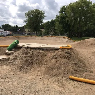 Outdoor dirt track