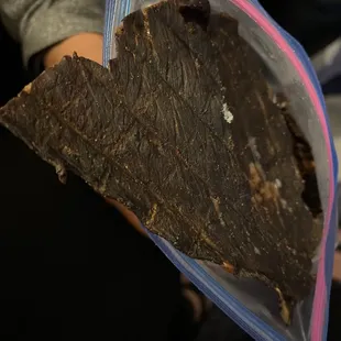 The beef jerky