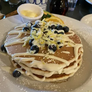 Lemon Blueberry Ricotta Pancakes