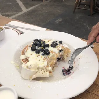 Lemon Blueberry Ricotta Pancakes