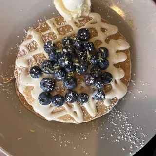Lemon Blueberry Ricotta Pancakes