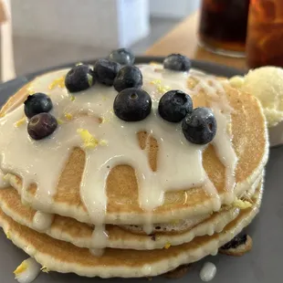 Lemon Blueberry Ricotta Pancakes 6/10 the tase was okay but the pancakes were chewy and not soft and fluffy.