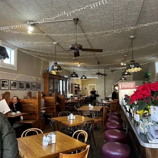 the interior of a restaurant