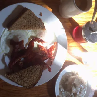 Two Large Eggs, Sausage, Bacon or Ham