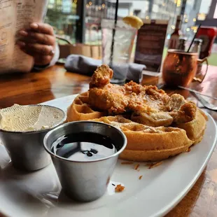 Chicken and waffles