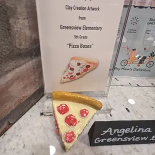 a slice of pizza