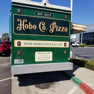 a food truck parked in a parking lot
