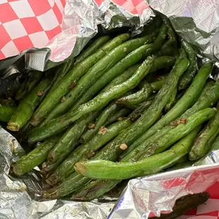 Garlic butter green beans