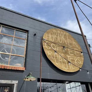 the front of the building