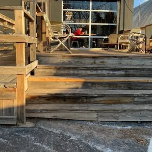 the outside of the building