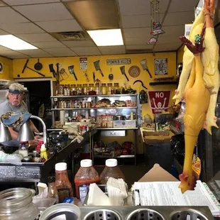 Hoboken Eddie in his kitchen