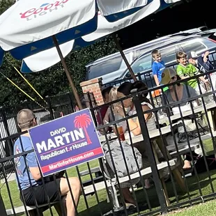 Political signs .