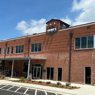 the front of the building