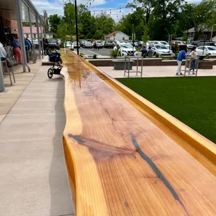 Bar overlooking putting green