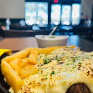 a plate of food on a table