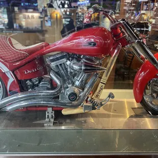 1 of the many cool motorcycles on display.