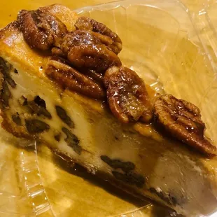 Maple pecan cheesecake