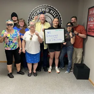 We escaped with 18 minutes remaining!