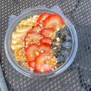 strawberries and bananas