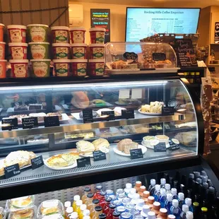 Baked goods and cold beverages