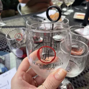 My flight - 2 whites, a rosè and 3 reds. I did end up buying a bottle of the dry Chardonnay and I&apos;m more of a red drinker.