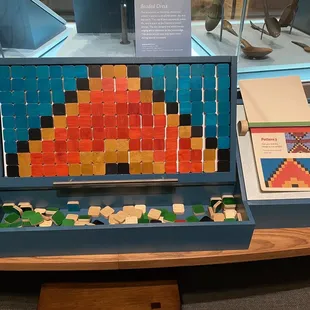 Fun wooden block game to learn bead patterns!