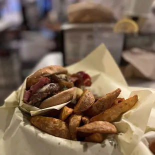 Guido Burger Basket with Fries