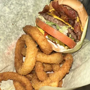 Necked 2 Double Cheese Burgers..