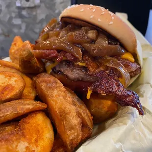 Single Bacon Cheeseburger