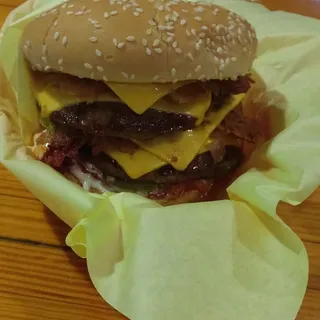 Double Bacon Hamburger