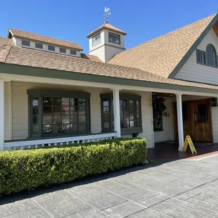 the front of the restaurant
