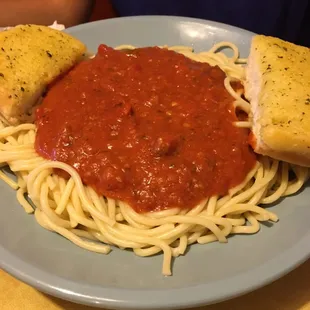 All u can eat spaghetti.