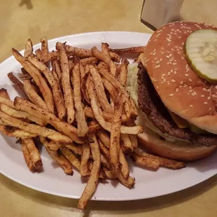 Monday night cheeseburger basket special