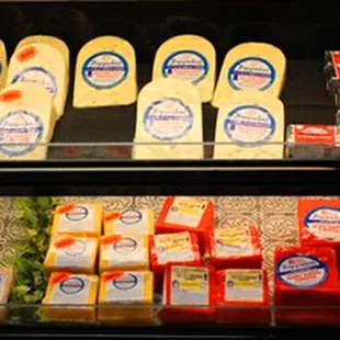 a variety of cheeses