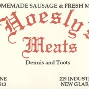 business card