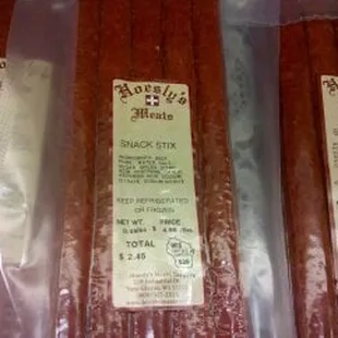 a variety of sausages