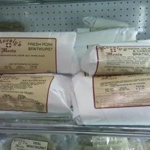 two packages of meat