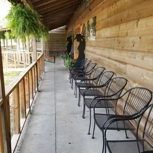 Outdoor waiting area