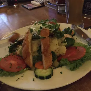 Chicken Schnitzel Salad