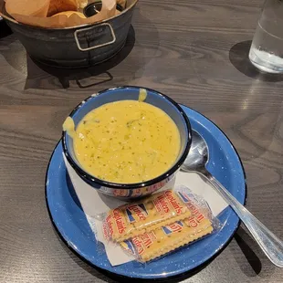 Broccoli jalapeño soup. Yum.