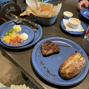 Sirloin with Baked Potato