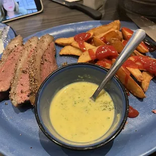 Smoked Sirloin and Grilled Shrimp.