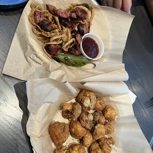 Smoked Sausage Appetizer &amp; Sauteed Mushrooms