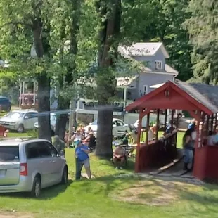 a group of cars parked in a parking lot