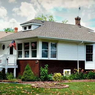 the front of the house