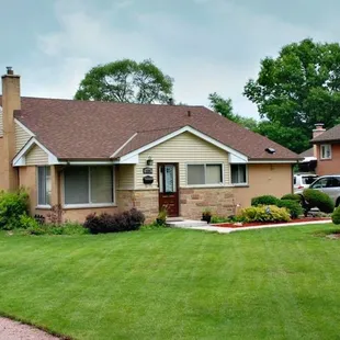 a home in a residential neighborhood