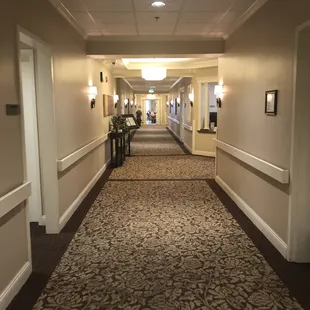 Hallway to nurses station and dining room